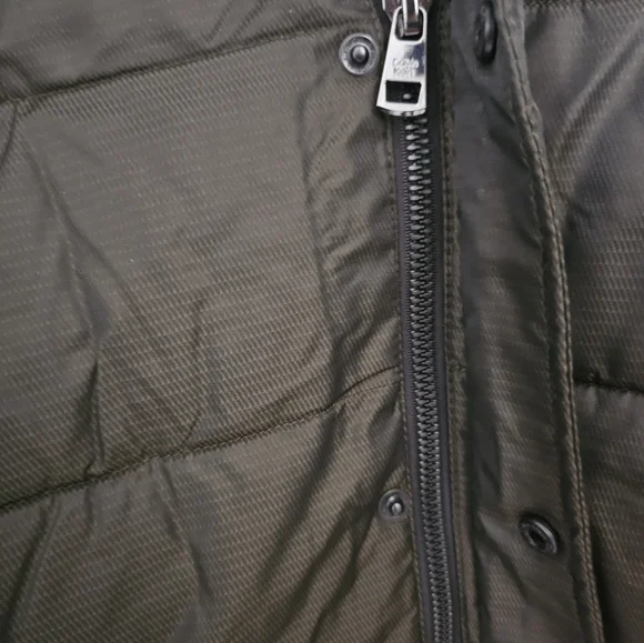 Calvin Klein Mens Full-Zip Puffer Jacket Large Green Iridescent - NWT $225 - Picture 12 of 16